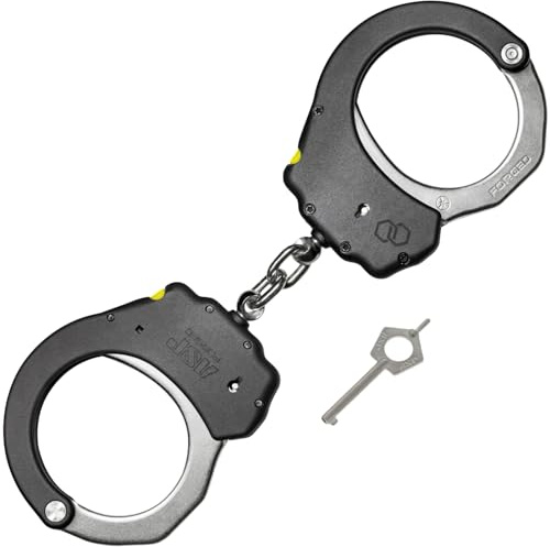 ASP Manette a catena Ultra Plus, in alluminio forgiato, manette a doppia chiusura senza chiave, equipaggiamento della polizia, equipaggiamento delle forze dell'ordine