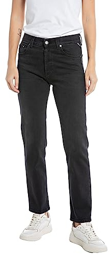 Replay Damen Straight fit high Waist Jeans Maijke Straight