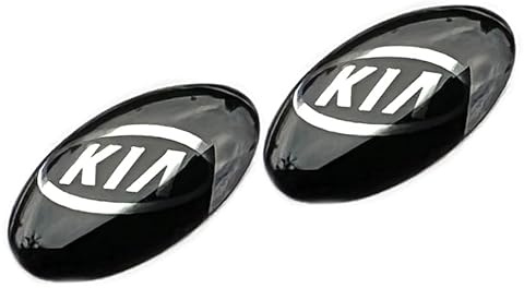 2 adesivi con diametro di 14 mm, adatti per auto Kia con logo auto, per chiavi, telecomando, ecc. Adesivi con logo (14 mm, 2 pezzi)