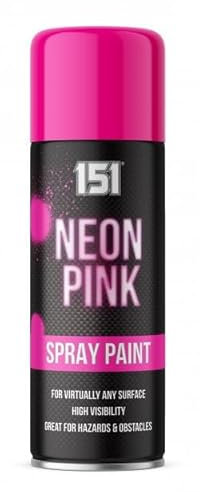 AlezyB - - 3 x Pink Neon Spray Paint 400ml 151 Fluorescent Bright Aerosol Extra Bright Graffiti (Banksey) Paint Assorted Colour