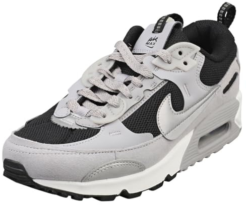 Nike Damen Air Max 90 Futura Sneaker, Pewter Pewter Black White, 38 EU
