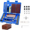 58 Pezzi Kit Riparazione Pneumatici, Strumenti Riparazione Gomme Tubeless Heavy Duty, Ripara Emergenza Auto per Motocicli, Veicolo Fuoristrada, Trattori, Camper, Camion, SUV, ATV, Jeep (Blu)