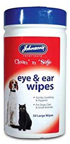 Johnsons Pet Things Jvp Clean 'n' Safe Eye & Ear Wipes 30pk (Pack of 6)