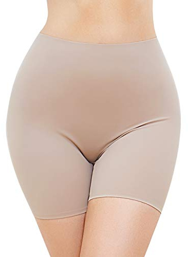 SLIMBELLE® Mujer Pantalones Antirozaduras Debajo de la Falda Leggings Cortos sin Costuras Ultra Finos Seda de Hielo Leotardos de Seguridad Slipshort