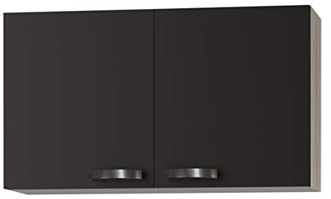 OPTIFIT Kult Küchen Hängeschrank Oberschrank »Faro«, grau anthrazit, Breite 100 cm, O106-9+KUFR