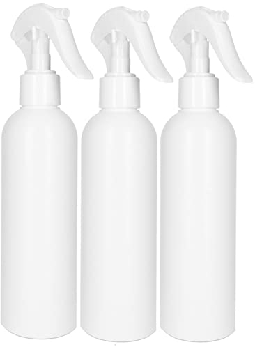 tek.vital 3 Sprühflaschen 250 ml aus hochwertigem HDPE Kunststoff | Nachfüllbare Zerstäuber Flaschen Für Reinigungsmittel, Desinfektionsmittel, Pflanzen und mehr | 3 Stück