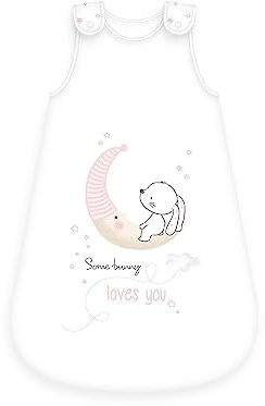 Herding Baby Best Baby Saco de Dormir Little Bunny, diseño de Conejo, 70 x 45 cm, Cremallera Lateral y Botones de presión