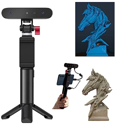 Creality CR-Scan Ferret 3D-Scanner mit 0,1 mm Genauigkeit, Dual-Mode-Scannen, tragbarer Handscanner mit Bildrate bis zu 30 FPT, Vollfarb-3D-Scannen, unterstützt mittelgroße Statuen