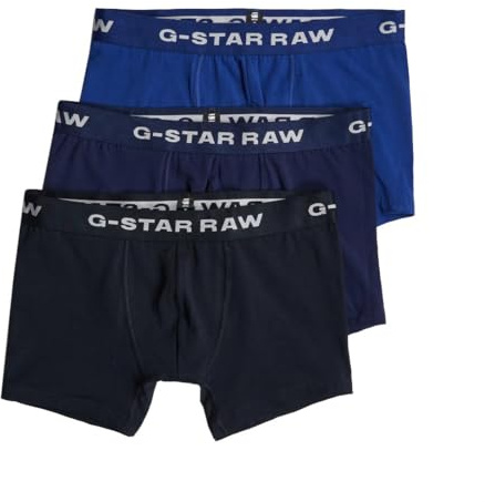 G-STAR Para Hombre Boxer Briefs 3 Pack Blue Tone, Multicolor (Mazarine Blue/Imperial/Lighting Blue D23773-D516-G162), M