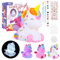 DAOUZL Kit de Peinture Lampe, Kit Peinture Enfant avec Lampe de Licorne, Veilleuse de Peindre 3D, Loisirs Créatifs Bricolage Enfant, Kit d'Arts et d'Artisanat Cadeau d'Anniversaire Fille 3-12 Ans