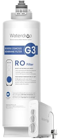 Waterdrop WD-G3-N2RO Filtro, Certificado NSF, Recambio para el Sistema de Osmosis Inversa WD-G3-W, 2 Años Lifetim