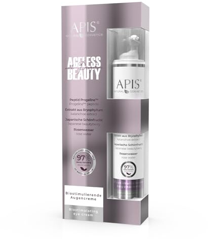 Apis AGELESS BEAUTY Augencreme Roll-On - 10 ml - Anti-Aging, Reduziert Augenfältchen und Schwellungen, feuchtigkeitsspendend mit Hyaluron und Vitamin E