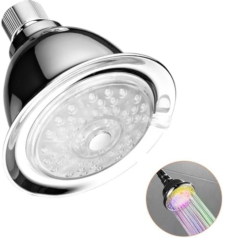 Cabezal de ducha de cambio de color, cabezal de ducha de cambio de color LED pequeño | Sensor de temperatura ligero cabezal de ducha de alta presión, cabezal de ducha de respaldo de agua para s