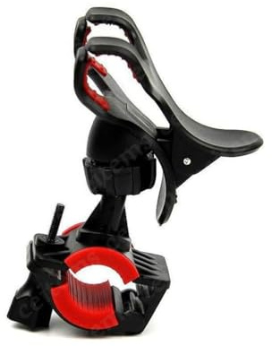 Cocoarm Support de Universel pour Téléphone Portable, Navigation GPS, Conception Durable en Plastique, Dégagement Rapide, Rotation à 360 Degrés, Support de Clamp/Holder pour Guidon de Moto de Vélo