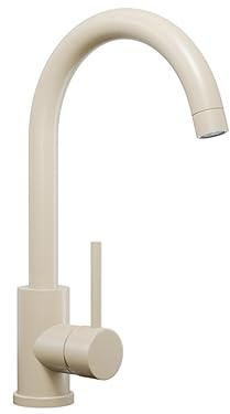 PRIMAGRAN Rubinetto da cucina 5010 Beige, Rubinetto ad alta pressione, Rubinetto per lavello girevole a 360°