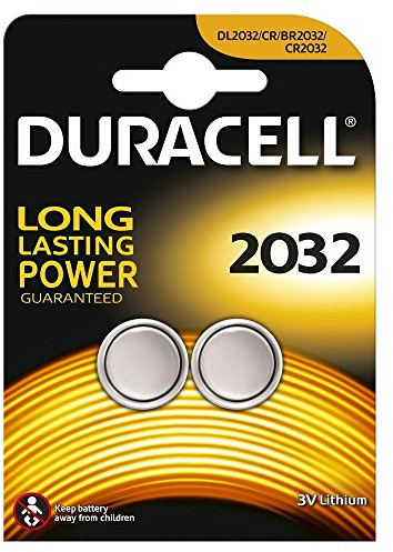 Duracell CR2032-2 - Confezione da 4 batterie al litio 3 V