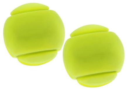 SM SunniMix L'amortisseur de Raquette du Tennis 2pcs Réduisent des Amortisseurs de Vibration Amortissant des Balles, Jaune, 22mm