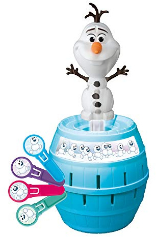TOMY Pop Up Olaf Children's Action Board Game, Family & Preschool Kids Game, Action Game for Children ,Multicoloured,T73038