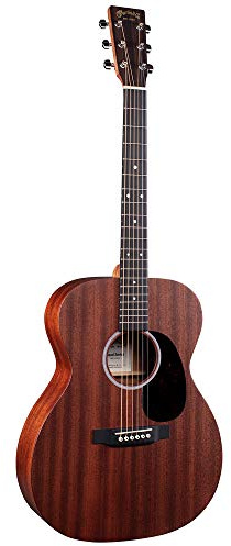 Martin Guitar Road Series 000-10E Guitarra Acústica-Eléctrica con Bolsa de concierto, Construcción de Madera Sapele, 000-14 Fret and Performing Artist Neck Shape with High-Performance Taper