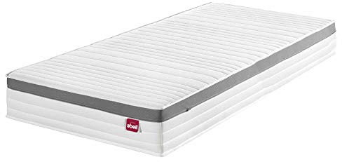 Abeil - Matelas Paradis à Mémoire de Forme - 7 Zones de Confort - Ferme H3 - Épaisseur 21cm - Bandes Respirantes - Housse Amovible & Lavable en Machine - Certifié Oeko-Tex - 90 x 190 cm