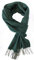Wollschal Kaschmirschal Damenschal Winterschal Herrenschal Fischgrat 180 x 30 cm Made in Germany (Grün)