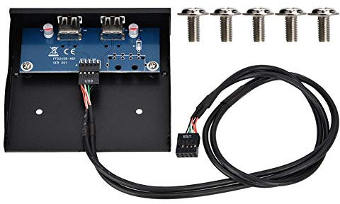 Mxtech Paint Spraying USB 2.0 Floppy Drive Front Panel, 3.5 Inch Floppy Drive Front Panel, Full Compatibility for Desktop Host No Front USB Interface