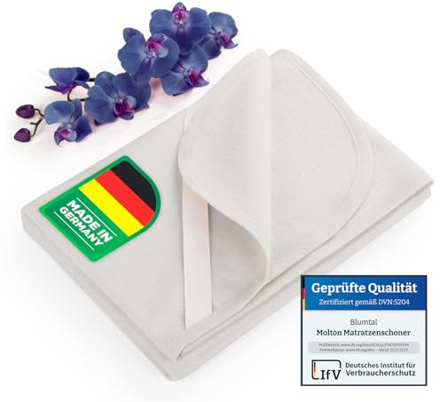 Blumtal® Premium Molton Matratzenschoner 60x120cm 100% Baumwolle im 2er Set - Oeko-Tex zert. Matratzenauflage 60x120 cm - Matratzenschutz - geräuschlos & atmungsaktiv - Matratzenunterlage 60x120 cm