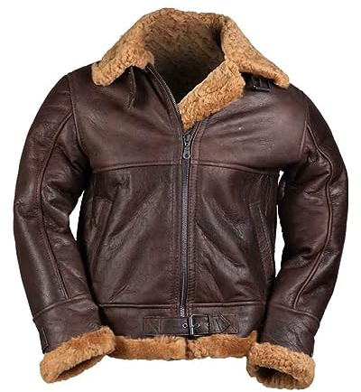 Mil-Tec US Navy Bomberjacke B46 Lammfell Gr.L