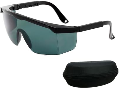 Okaywork Lunettes de protection des yeux, lunettes de sécurité pour bricolage et équipement laser d'épilation (gris)