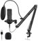 NEWFUN Microfono Gaming, Microfono USB, Microfono Gaming PC, Per lo Streaming dal Vivo, i Giochi, la Chat Vocale, la Registrazione, Set di Aste Microfoniche, Microfono Streaming, 192KHz/24bit