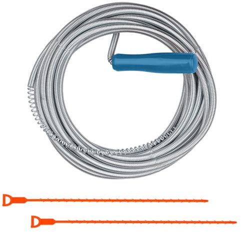 3 Pièces Spirale De Nettoyage De Tuyaux, 5 m Spirale De Drainage Réutilisable, Utilisée pour Le Nettoyage De Divers Tuyaux De Drainage, pour Lavabo, Baignoire
