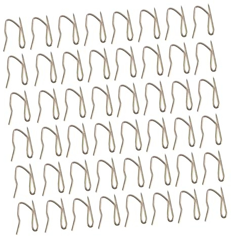 iplusmile 1 Caja Ganchos Cortina Acero Inoxidable Resistente Humedad para Visillos y Cortinas Accesorio Auxiliar Grueso para Rieles Baño y Salón