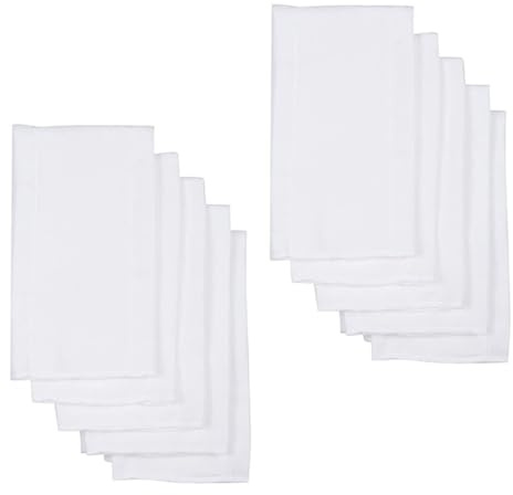 ANDRESLAD Insertos para Pañales de Tela Reutilizables 60x60 Cm, Paños para Eructar de Algodón 100% Puro, Absorbentes y Lavables, Pack de 10 Unidades para Bebés, Uso Cómodo y Transpirable
