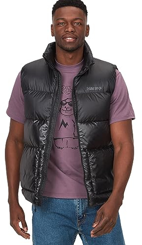 MARMOT Men's Guides Down Vest, Black, Large