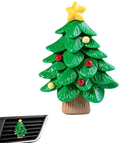 Lot de 2 désodorisants en ABS pour voiture Motif sapin de Noël