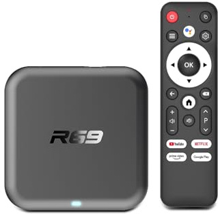 Android 14.0 TV Box,2025 TV Box with 2GB RAM 32GB ROM RK3518 Quad-core ARM Cortex-A53 Mali-450 GPU,R69 Smart Tv Box Support 4K HDMI 2.4G/5G WiFi Bluetooth 5.0 10/100M Ethernet USB3.0 H.265