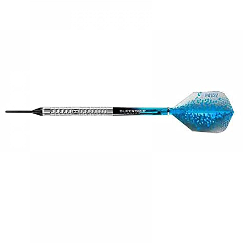 Harrows Pulse 90% Tungsten Darts | Softdarts-Set mit Tragetasche | 18g | Enthält Supergrip Fusion Shafts und 100 Micron Prime Flights