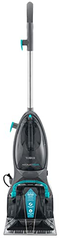 Tower T548002 TCW5 AQUAJETPLUS Carpet Washer with Allergen Removal and 250ml Cleaning Solution, Blue and Grey