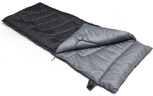 Vango Ember Single 2 Season Sleeping Bag with Integrated Headrest - Black