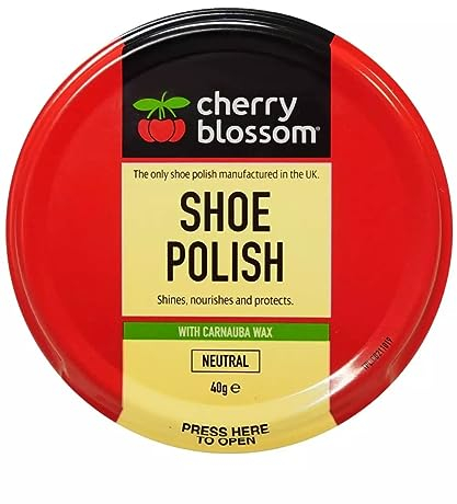 DTD QUALITY MATTERS Cherry Blossom Shoe Polish Shines, Nourishes & Protects With Carnauba Wax Available In All Styles Preventing Footwear From Cracking Available In All Traditional Colours (NEUTRAL)