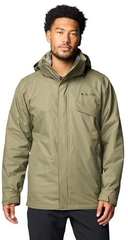 Columbia Men's Bugaboo Fleece Interchange Jacket, 3 In 1 Interchange Winter Coat, Ancient Fossil, Size L