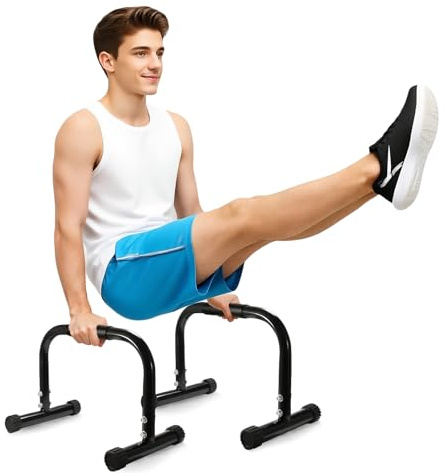 2 Stück Parallettes Bars Push Up Bars Dip Bars Calisthenics Ausrüstung Rutschfest Heavy Duty für Handstand Planche Dips Home Gym Outdoor Fitness Studio