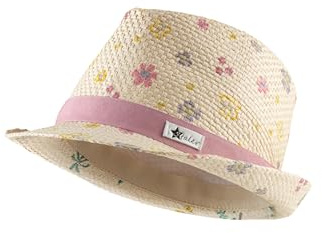 Sterntaler Cappello di Paglia per Bambine con Stampa Floreale, Sabbia, 51