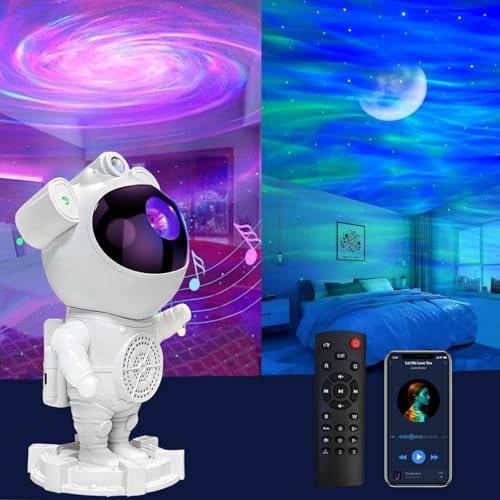 AB AttaBoy Aurora borealis Star Proiettore con timer e telecomando, altoparlante Bluetooth, per camera da letto, San Valentino, festa, compleanno, luce notturna
