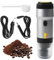 aichilra Portable Espresso Machine, 15 Bars Extraction Travel Coffee Maker Compatible with NES Capsule & DG Capsule & Ground Coffee for Camping, Hiking, Office