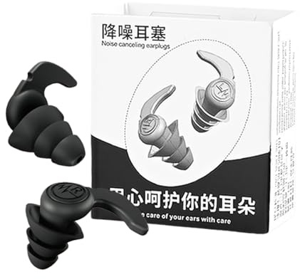 Wiederverwendbare Ohrstöpsel - Weiche Silikon -Ohrstöpsel, wasserdichte Geräuschblocker | Bequeme Schlafanpassungen, lärmreduzierende Einsätze zum Schwimmen, Reisen, Schutz im Freien, lang anhaltender