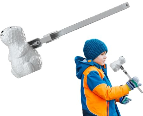 Zyntora Molde Para Bolas De Nieve Para Niños - Juguetes De Invierno Al Aire Libre De Santa Claus Y Oso Polar | Formador De Bolas De Nieve - Para Niños Y Niñas Jardín Trasero Vacaciones Parque Infantil