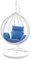 Kideo Swing Chair Hängesessel Hängestuhl Polyrattan Schwebesitz Loungesessel (blau)