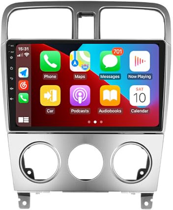 Android 13 for Subaru Forester Radio 2002-2008 with Wireless Apple Carplay Android Auto 9 Touchscreen Car Stereo with Free Backup Camera GPS Navigation Bluetooth RDS DSP Head Unit (4GB RAM+64GB ROM)