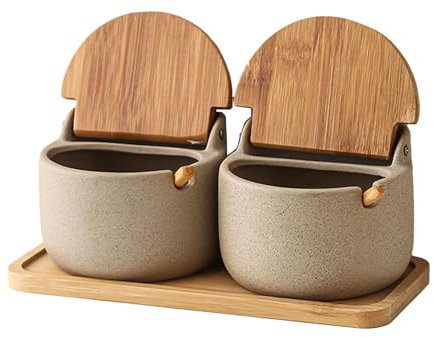 Saltkällare med lock,Saltkällare med lock Kryddlåda, örtförvaringsburk,